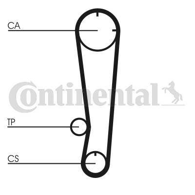 Correa dentada - CONTITECH-CT738 Correa dentada - CONTITECH-CT738