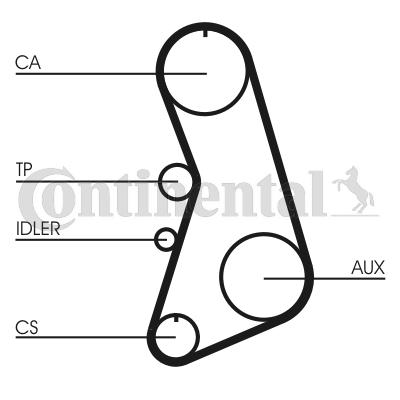 Correa dentada - CONTITECH-CT919